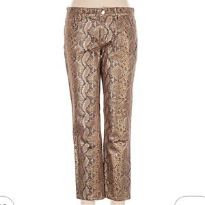 NY&C snake skin print pants size 8
